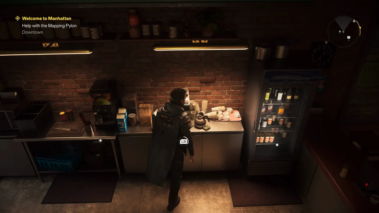 Diner power switch, appliances and hidden doorway
