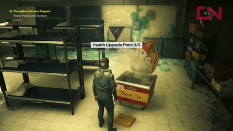 The same chest on another save showing Health Upgrade Point 3/3
