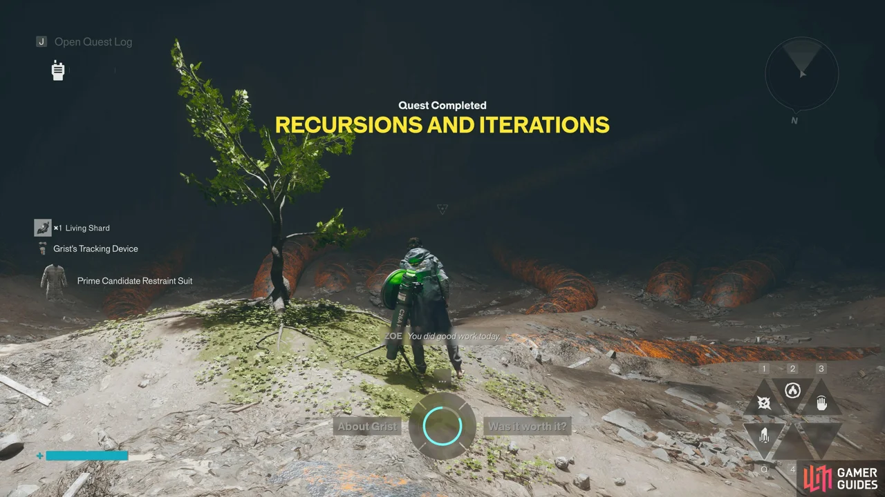 Prime Candidate Restraint Suit named reward screen