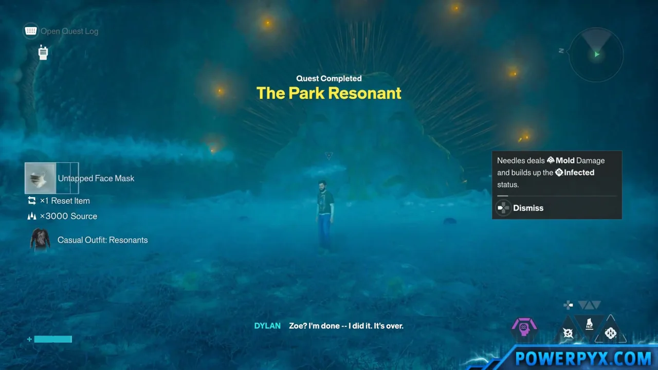 Casual Outfit: Resonants named reward screen