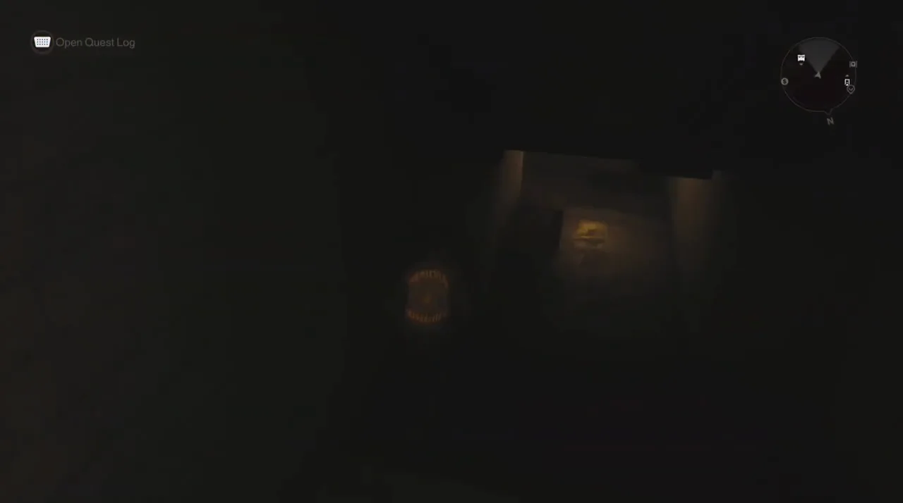 From the solved gallery through the hidden passage and downstairs