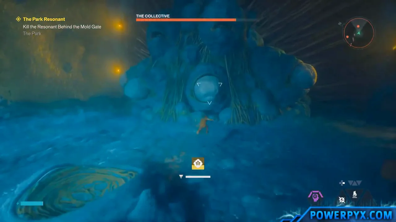 The exposed core is the damage window