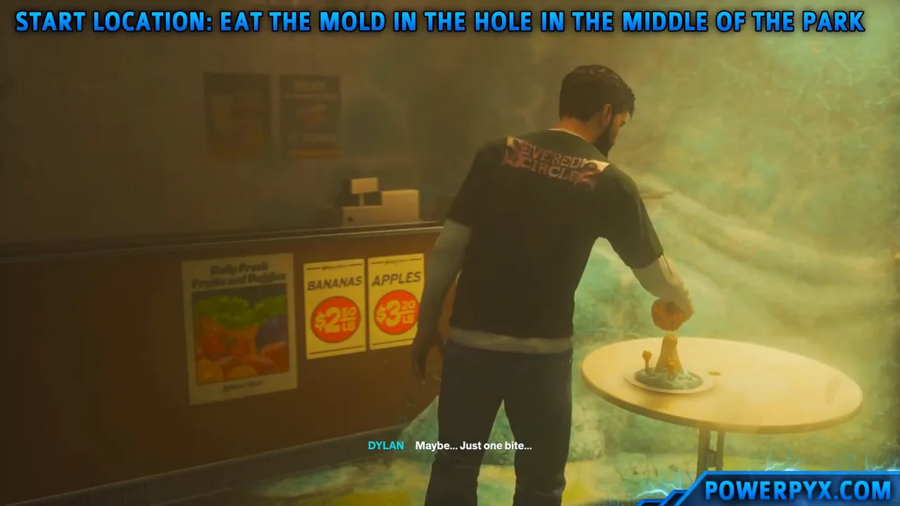 The quest is received before the first bite