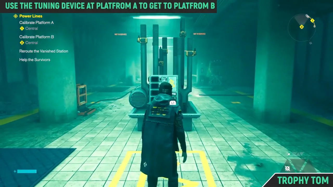 Vanished station: the first teleport from Platform A to Platform B