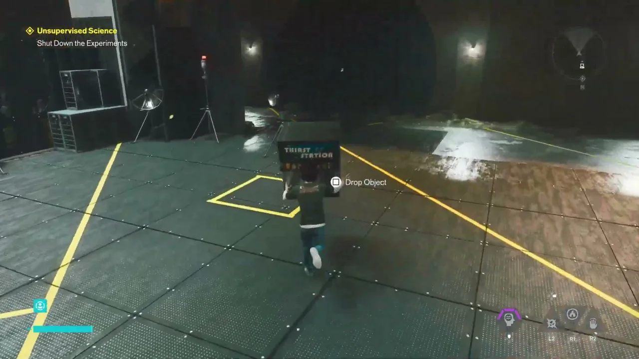 Carrying an object toward the last square at Broadway