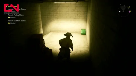 The hidden room opening behind the register