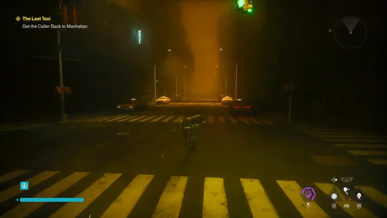 Underpass: compare the taxis during the streetlight blackout window