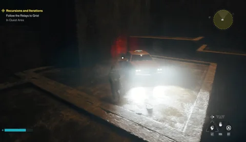 The Underpass taxi on the research-area ledge