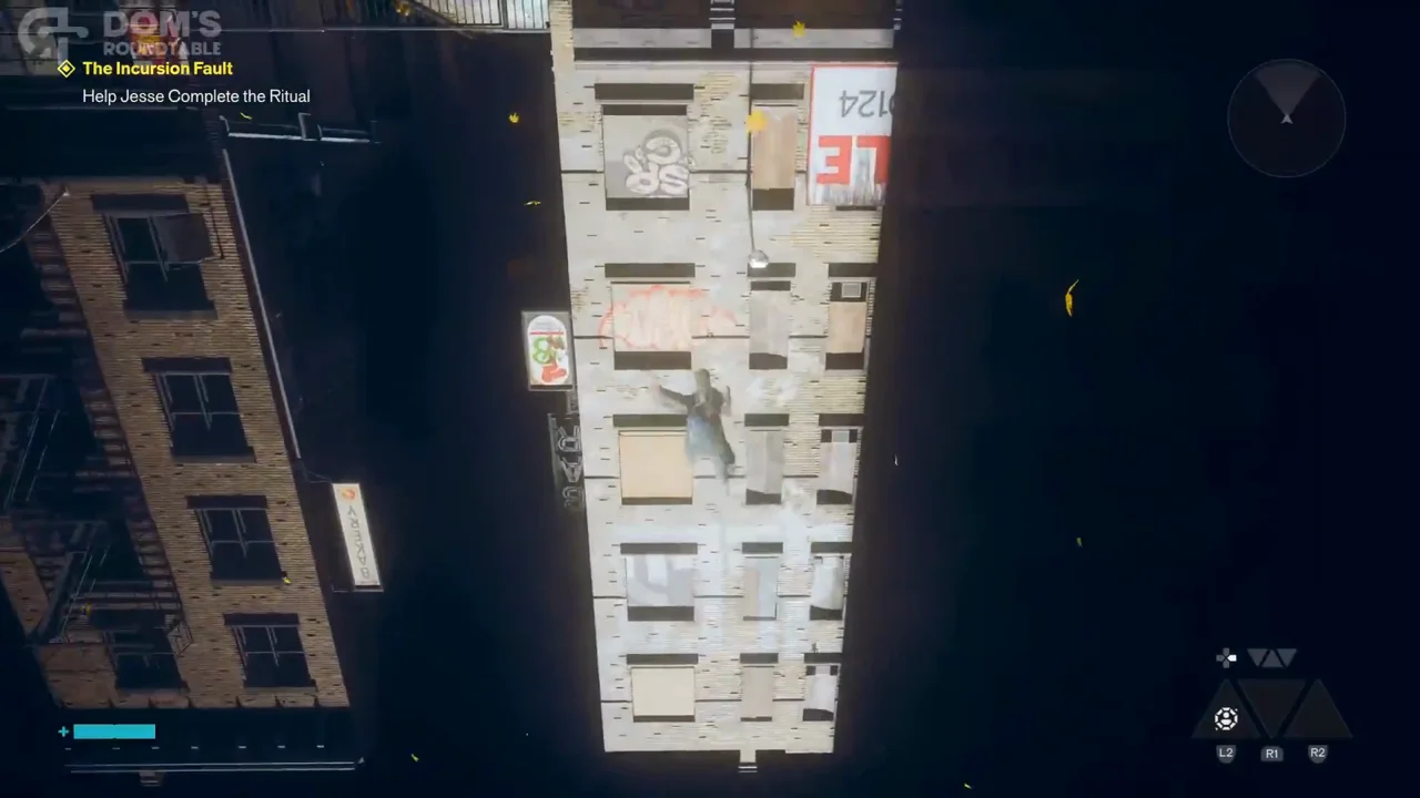 West Incursion landmarks and Shift wall traversal